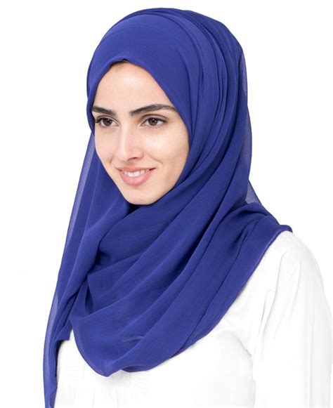 blue hijab for women.